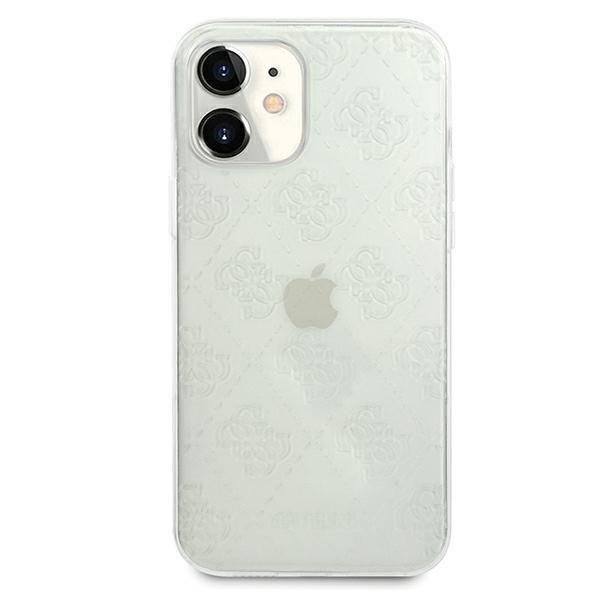 Guess GUHCP12S3D4GTR iPhone 12 mini 5,4" transparent hardcase 4G 3D Pattern
